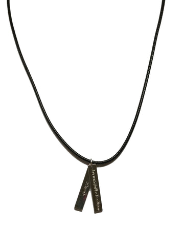 Jewelry - Beautifully Broken Black Leather Necklace